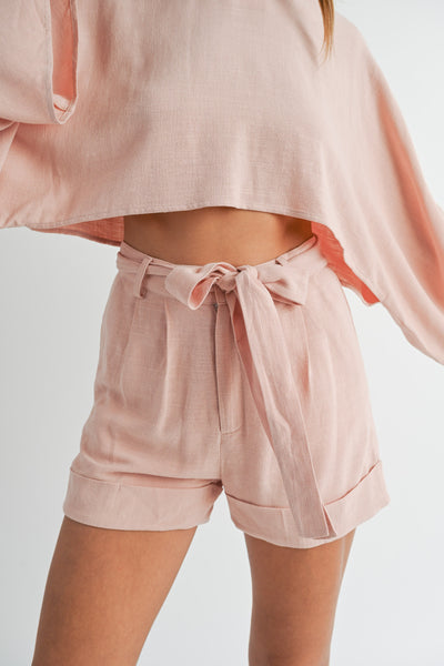 Flirty Girl Linen Shorts
