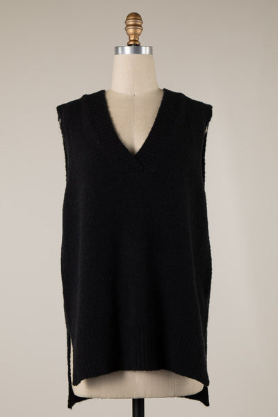 Feelin the Vibe Vest in Black