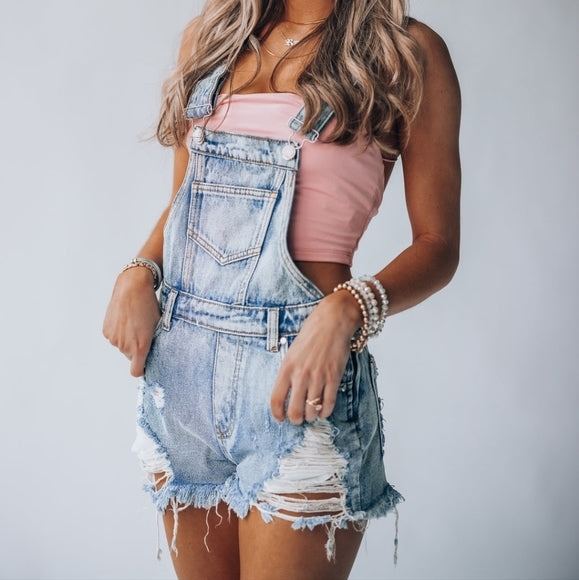 Boho Denim Overalls
