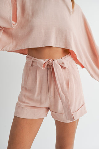 Flirty Girl Linen Shorts