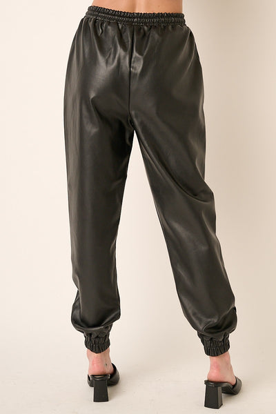 Modern Moves Leather Joggers