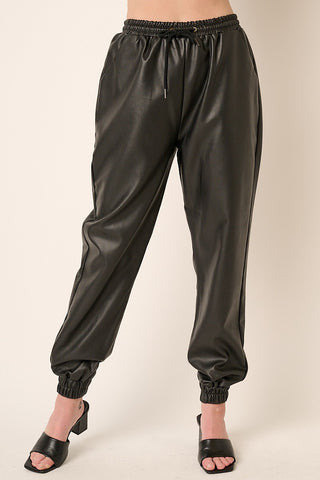 Modern Moves Leather Joggers