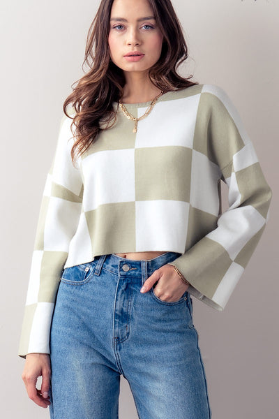 Weekend Chill Crop Sweater