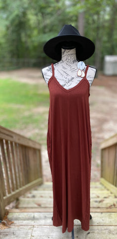 Rust Maxi Dress