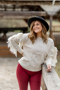 Frills and Fringe Sweater