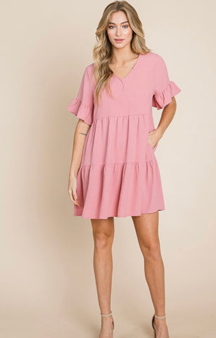 Pink BabyDoll Dress